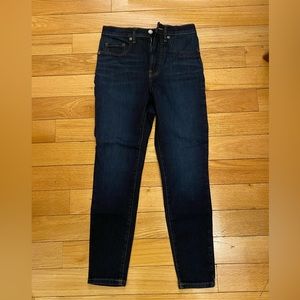 Everlane High Rise Skinny Ankle Jeans Dark Wash Size 26